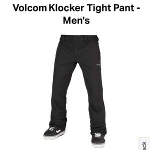 Snowboard Pants- VolcomKlocker Tight Pant in Black